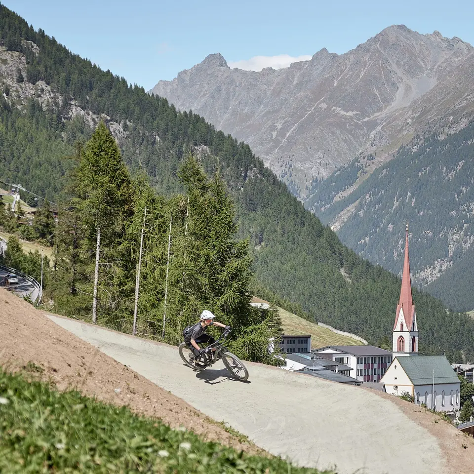 Mountain bike action