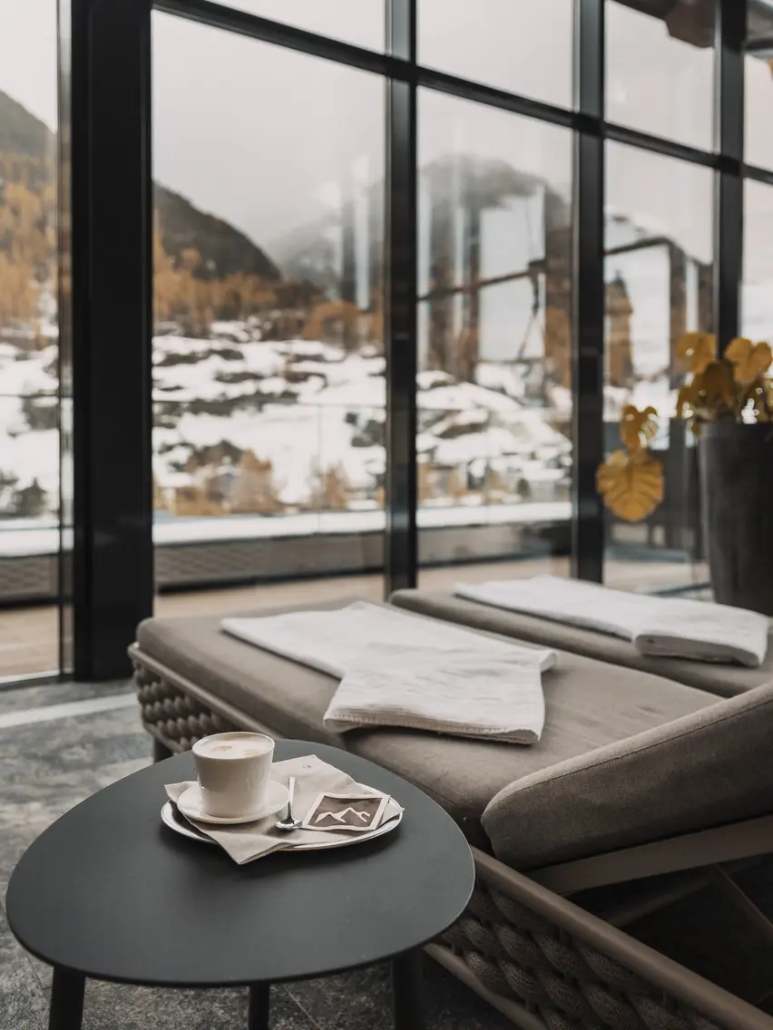 © ROSSNER-Dominik Fotografie & Film Relax area with a snowy view  | © ROSSNER-Dominik Fotografie & Film