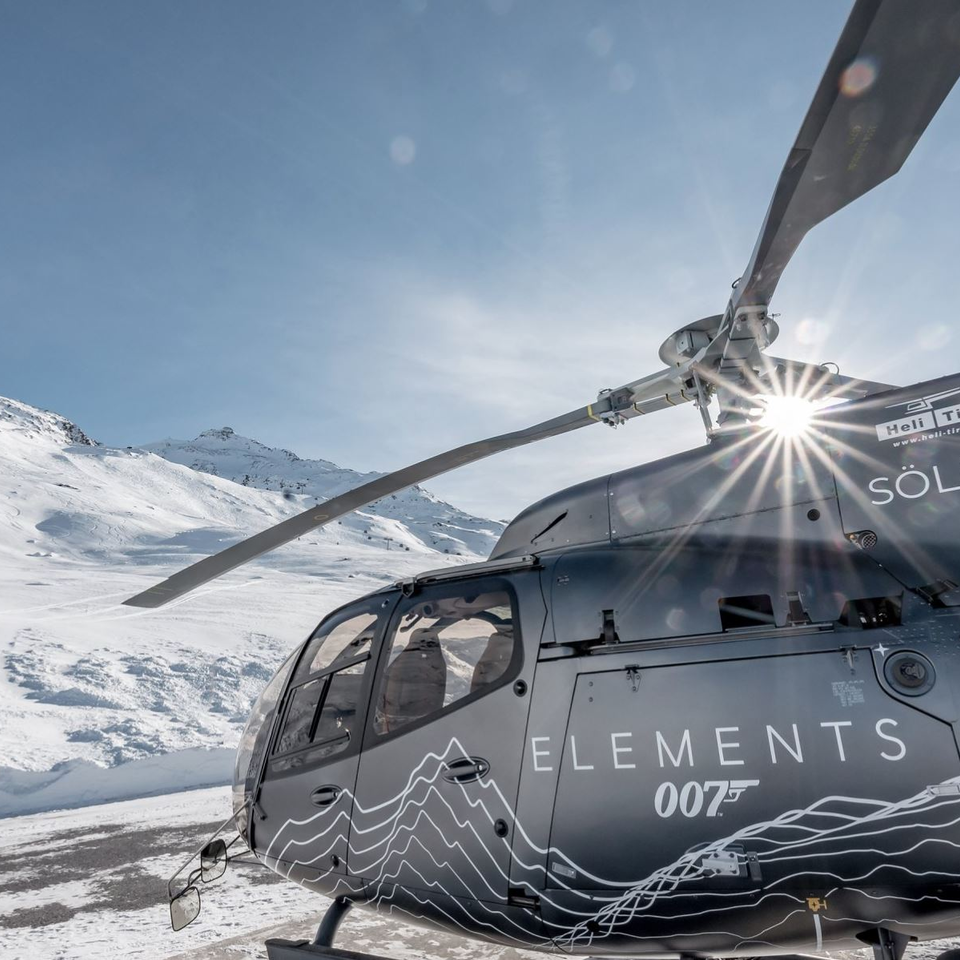 Elements Sölden Hubschrauber