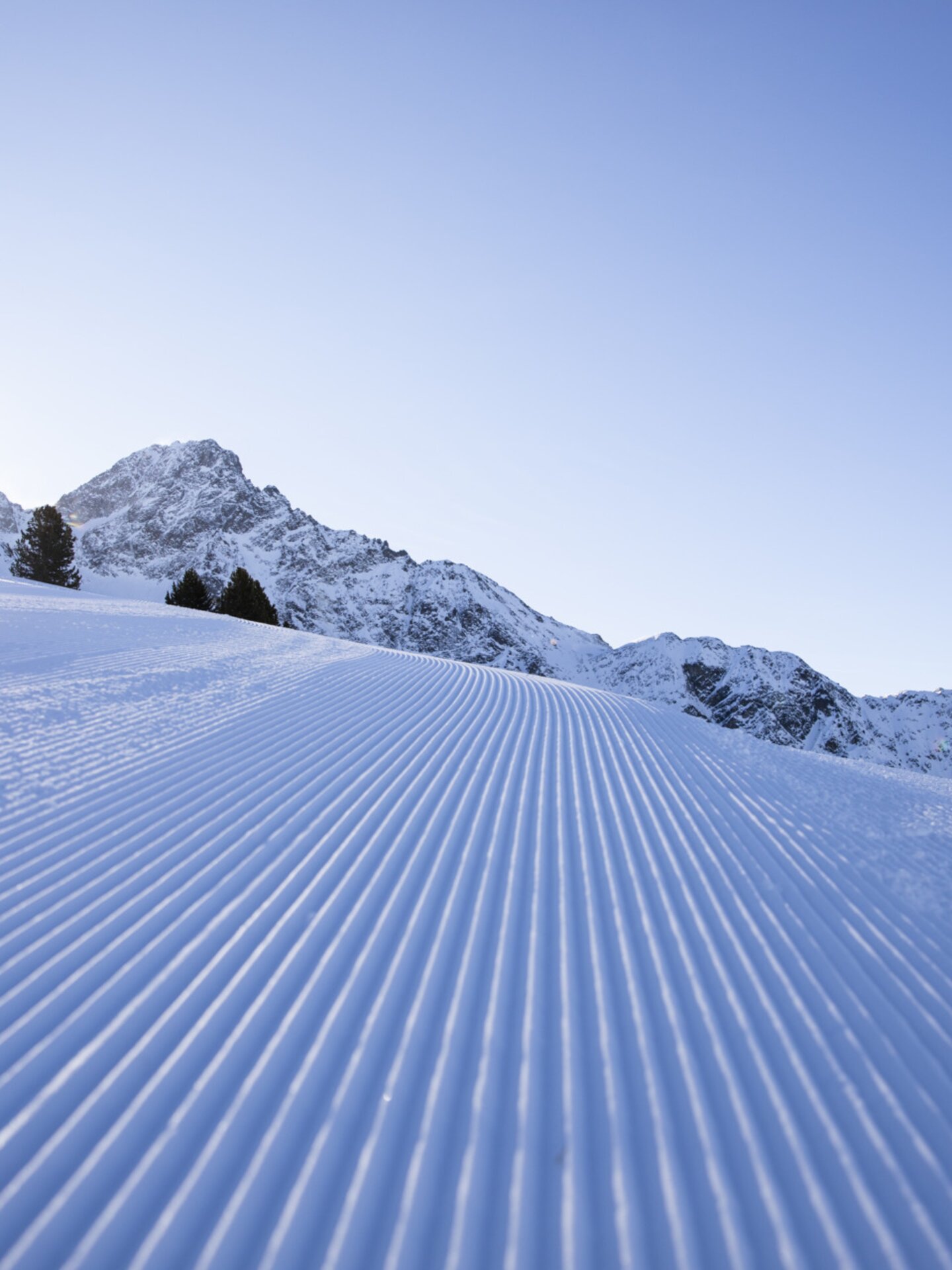 perfekte Skipiste in Sölden